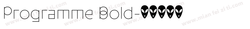 Programme Bold字体转换